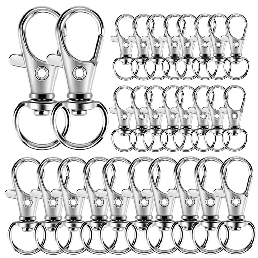 Fishing Swivel Connector - 25-200Pcs Metal Swivel Snap Hooks Lobster