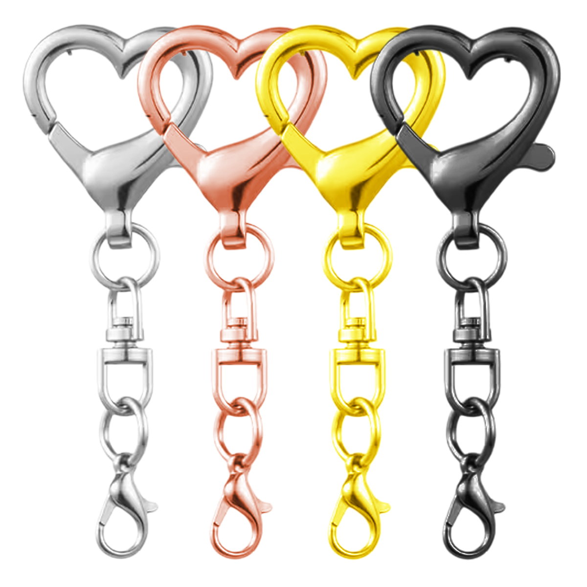 Fishing Swivel Connector - 5/15/30Pcs Heart Shaped Swivel Clasp Spring