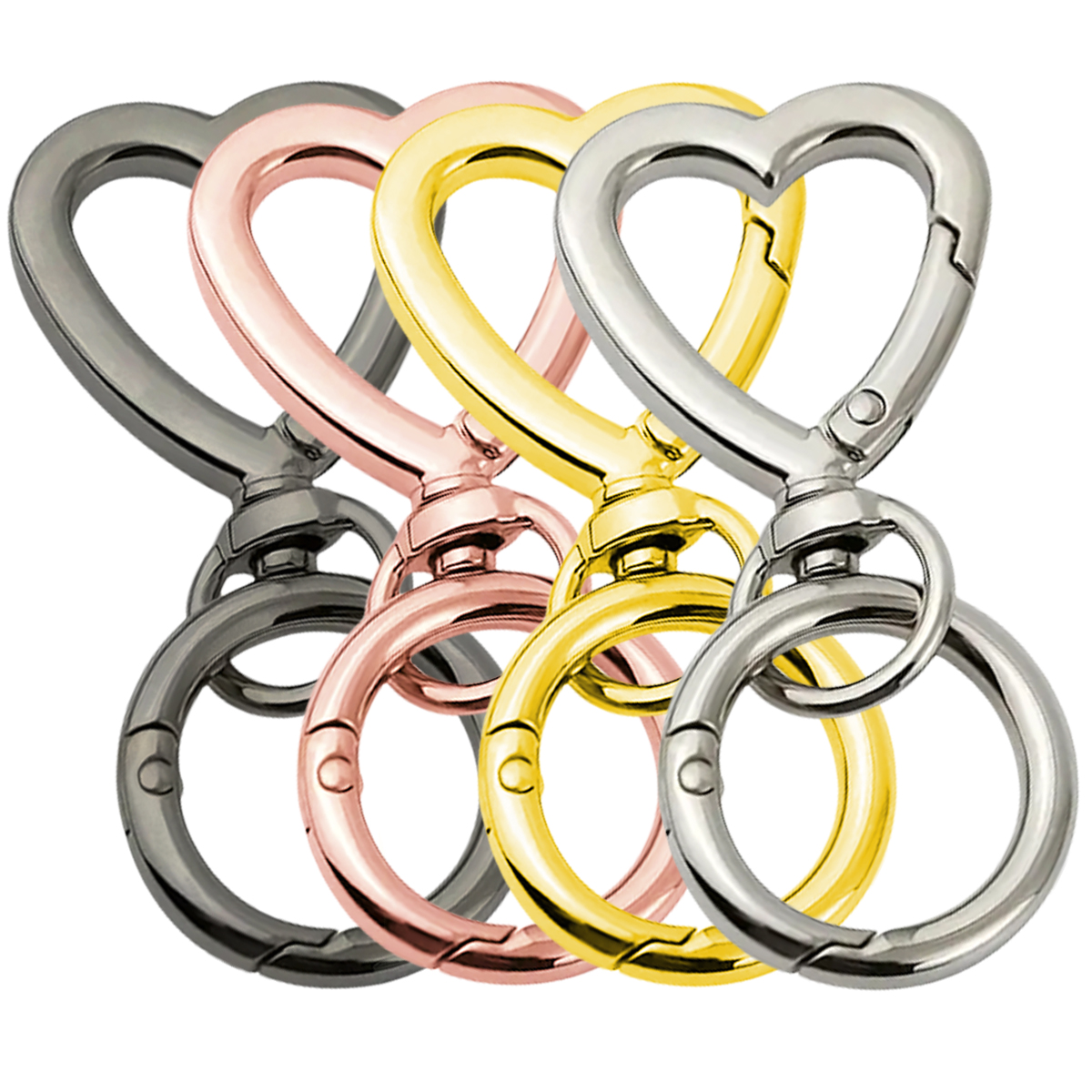 Fishing Swivel Connector - 5/10/20/40 Sets Double Opening Swivel Keychain
