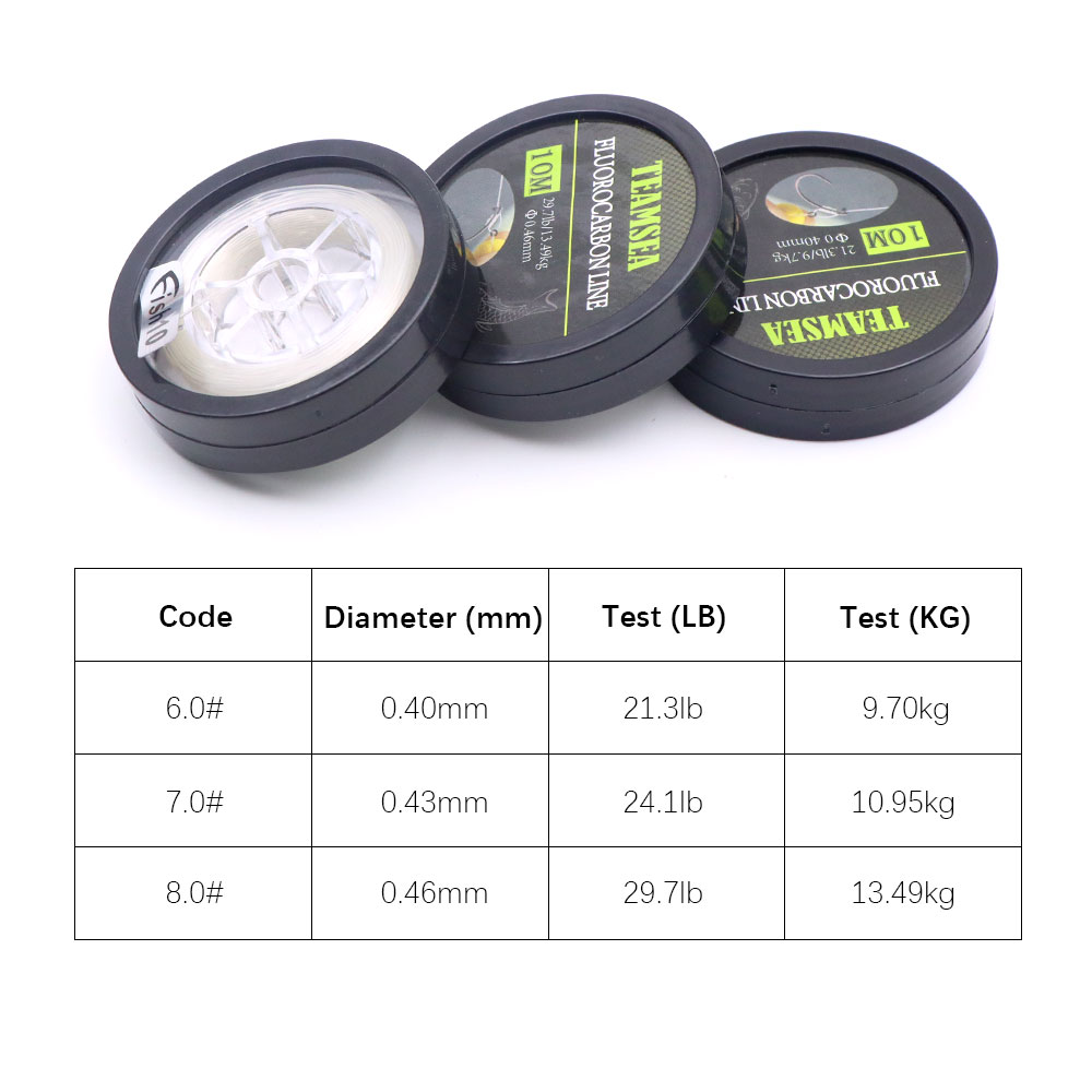 10m Fluorocarbon Coating Carp  - مراجعة Fluorocarbon Line وسعره