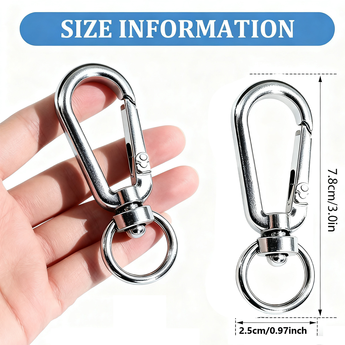 9/18/36 Pcs Open Swivel Clips  - مراجعة Fishing Swivel Connector وسعره