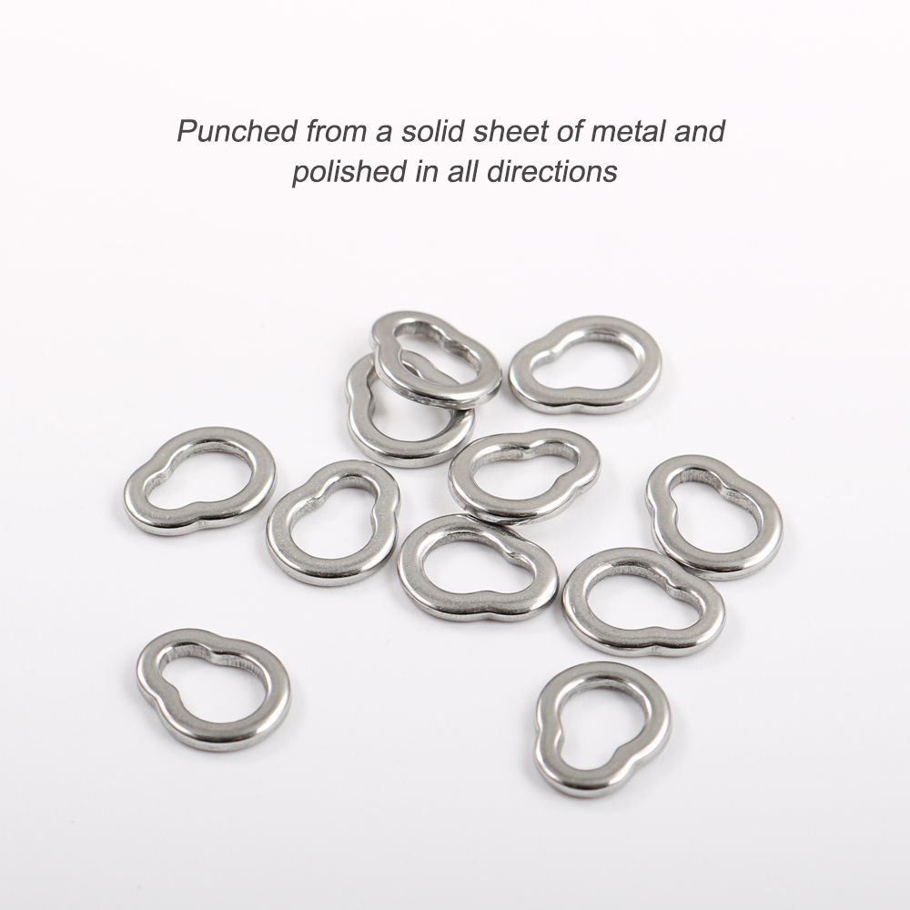 JIGGING PRO 15Pcs GP Solid Rin - مراجعة Fishing Swivel Connector وسعره