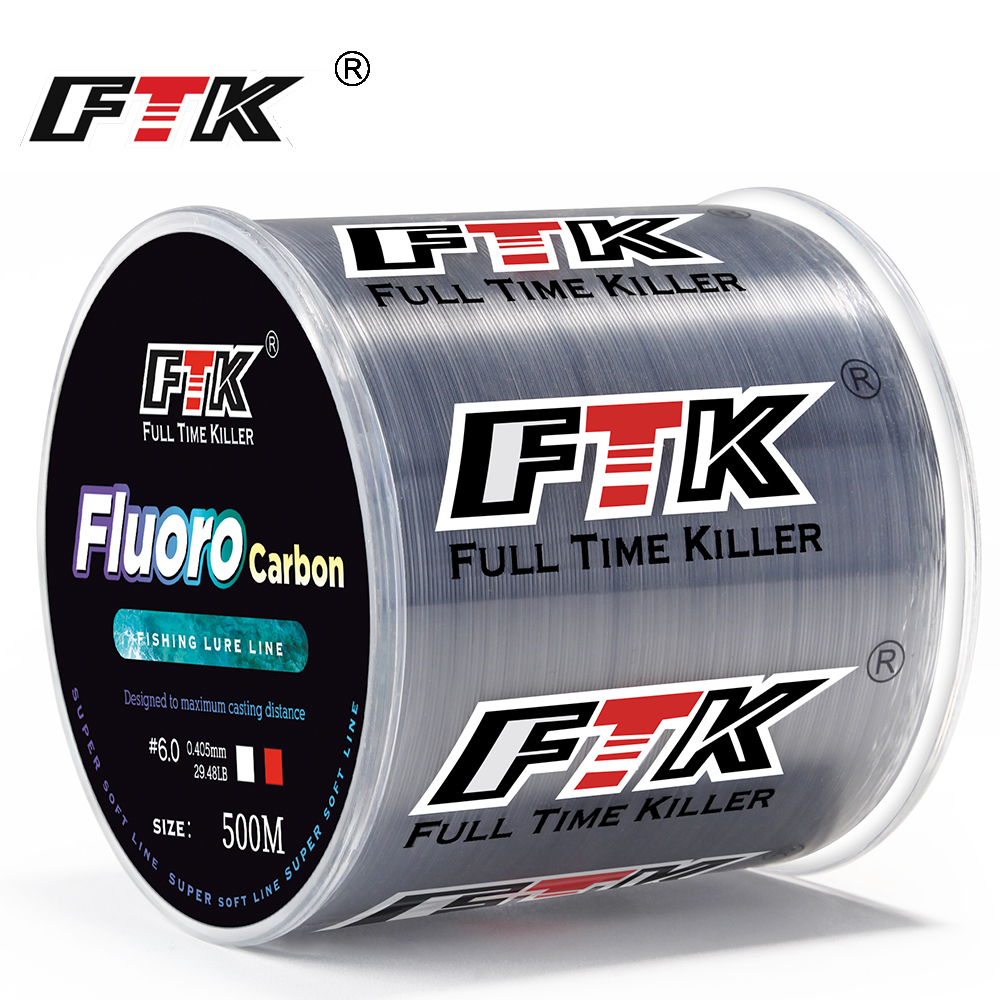 FTK Fishing Line 300M / 500M C - مراجعة Fluorocarbon Line وسعره