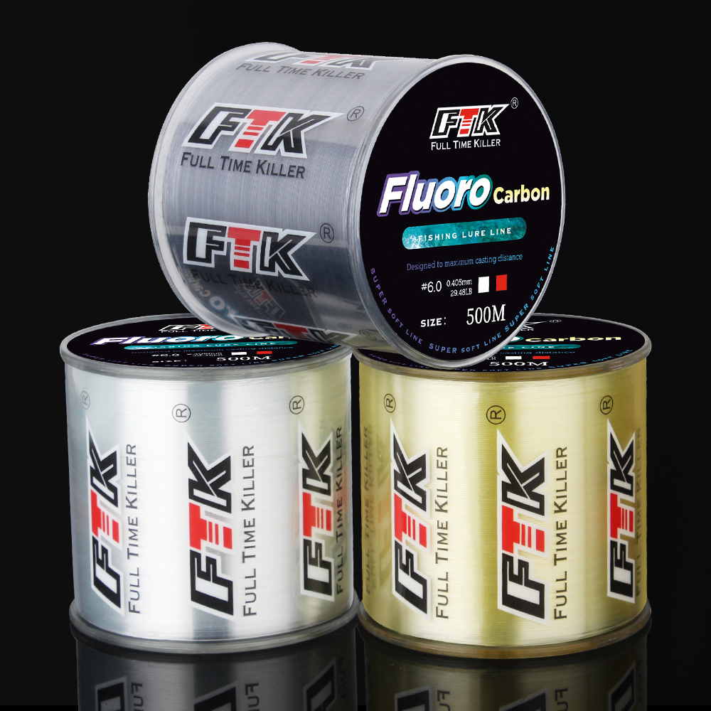 FTK Fishing Line 300M / 500M C - مراجعة Fluorocarbon Line وسعره
