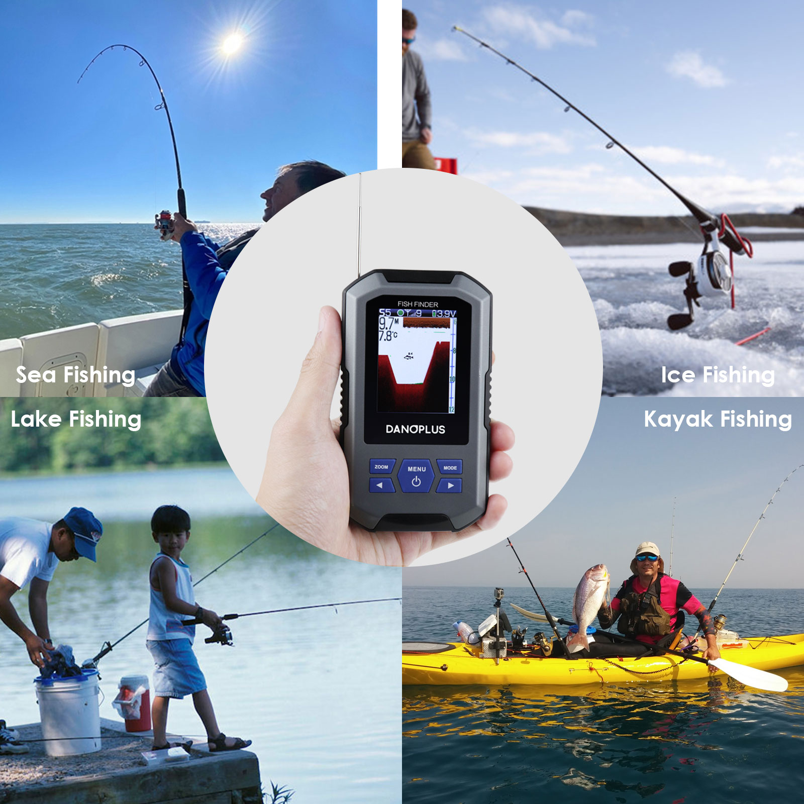 Fish Finder Wireless Sonar Sen - مراجعة Fish Finder وسعره