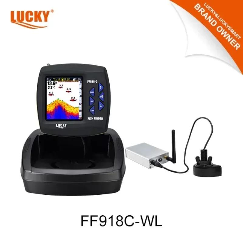 New LUCKY FF918C-WL Color Disp - مراجعة Fish Finder وسعره