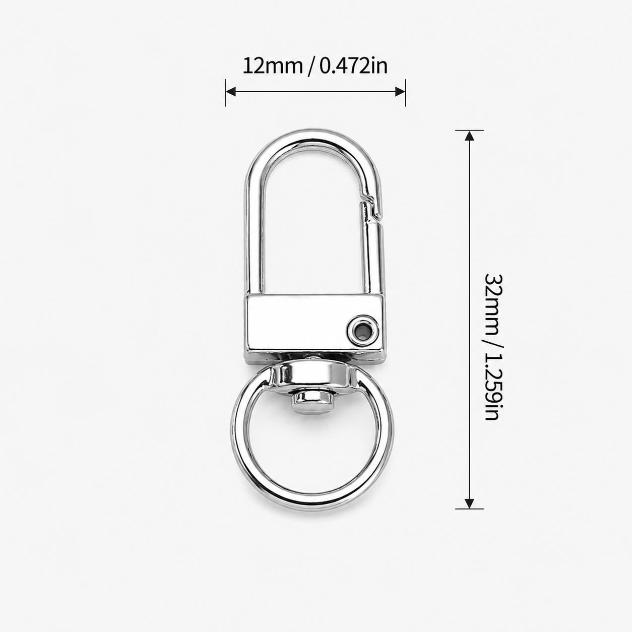 5Pcs D Shape Swivel Snap Hooks - مراجعة Fishing Swivel Connector وسعره