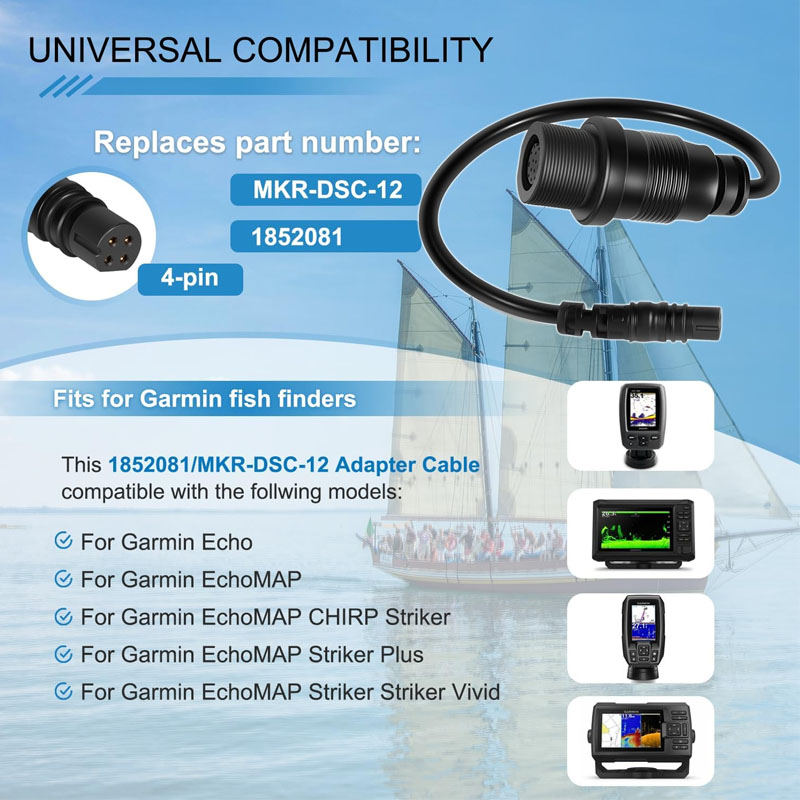 1852081 MKR-DSC-12  4-Pin Fish - مراجعة Fish Finder وسعره