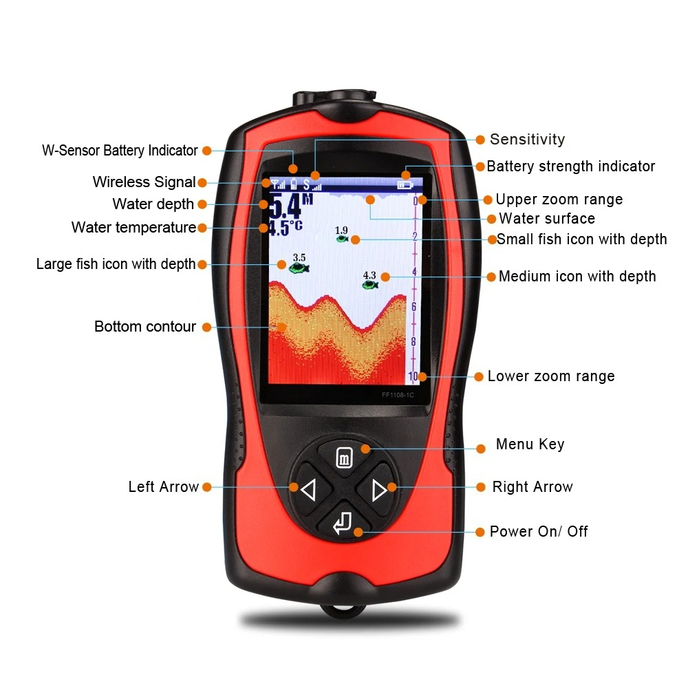 Wired fish finder high definit - مراجعة Fish Finder وسعره