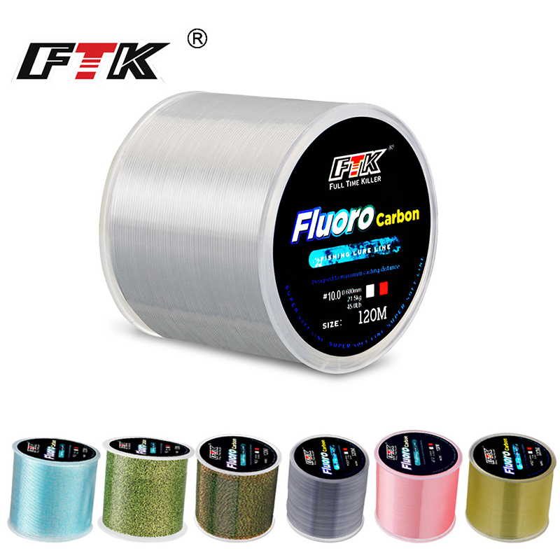 FTK 120m Fishing Line 0.2mm-0. - مراجعة Fluorocarbon Line وسعره