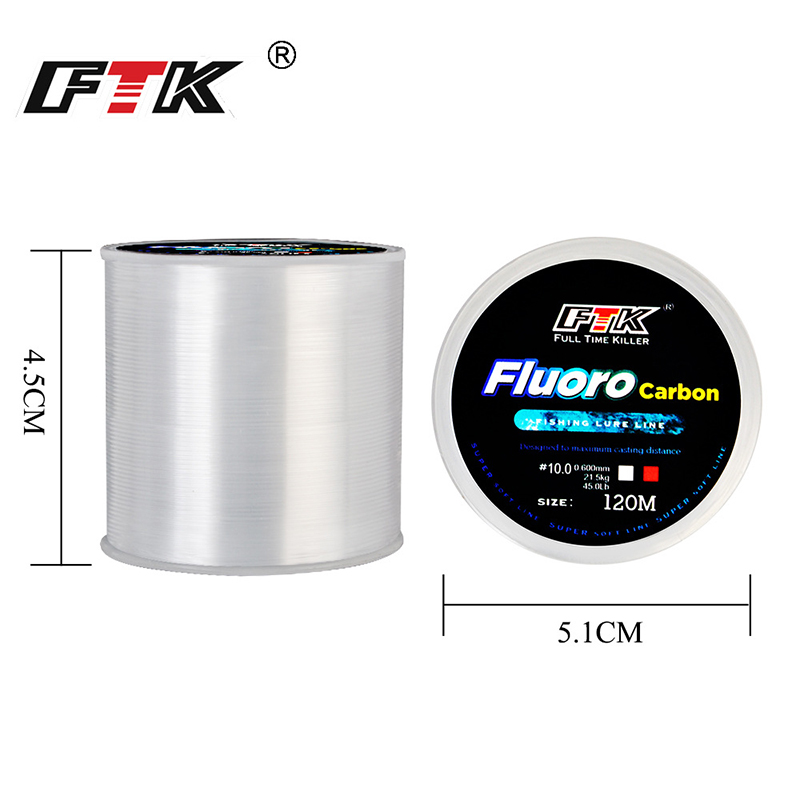 FTK 120m Fishing Line 0.2mm-0. - مراجعة Fluorocarbon Line وسعره