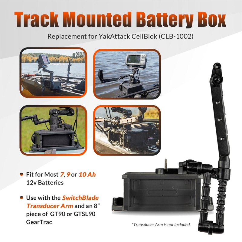 Track Mounted Battery Box for  - مراجعة Fish Finder وسعره