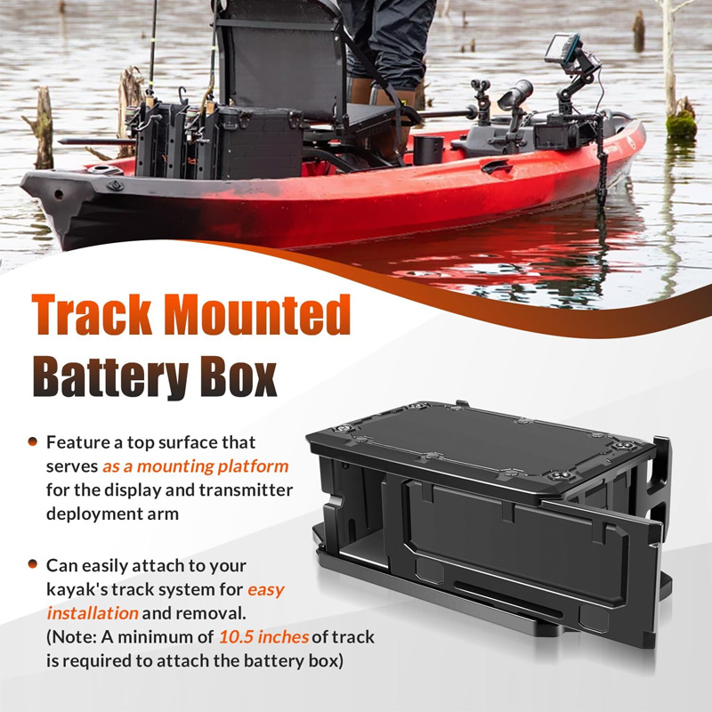 Track Mounted Battery Box for  - مراجعة Fish Finder وسعره