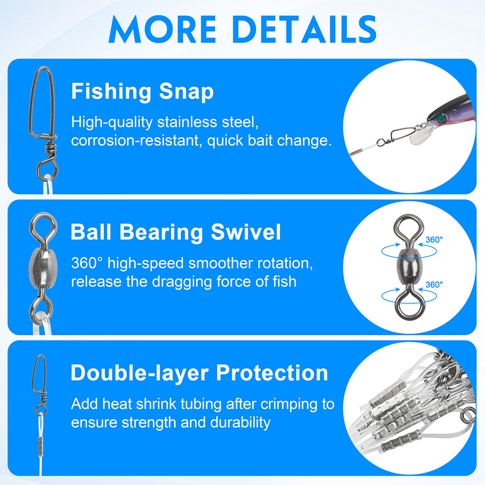 10Pcs Fluorocaron Fishing Lead - مراجعة Fluorocarbon Line وسعره