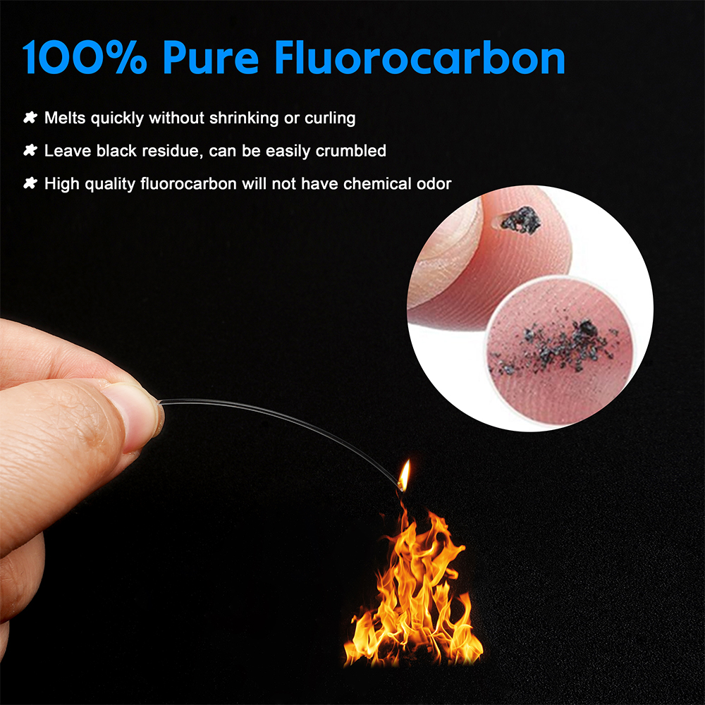 10Pcs Fluorocaron Fishing Lead - مراجعة Fluorocarbon Line وسعره