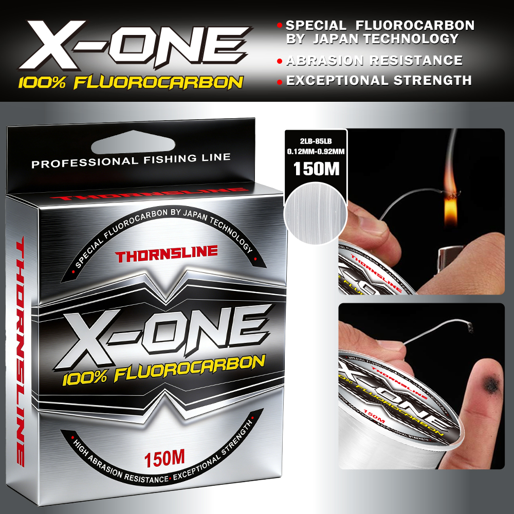 Thornsline 100% Fluorocarbon F - مراجعة Fluorocarbon Line وسعره